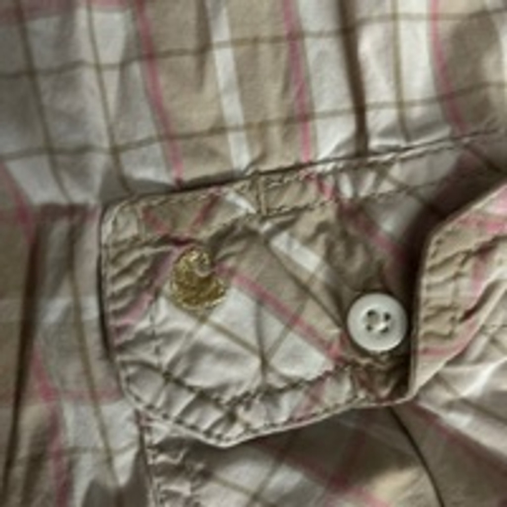 Women's Carhartt Plaid Button-Up Shirt Size S Beige Pink
133 - Picture 4 of 7